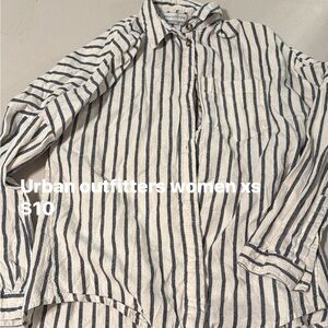 Striped Button-Up Shirt